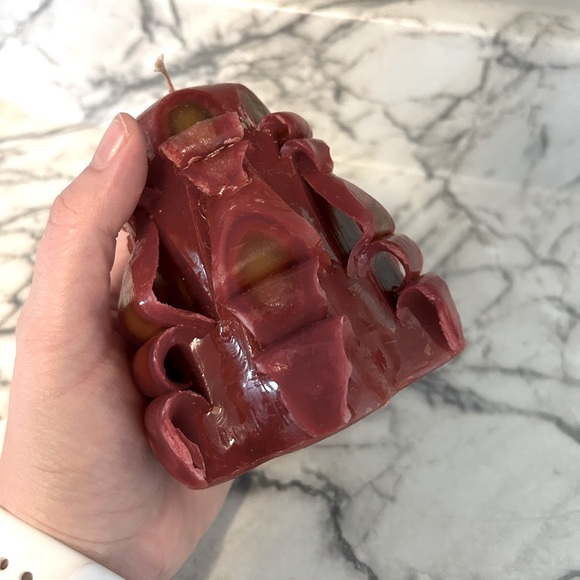 Vintage Hand Carved Candle - Picture 2 of 3